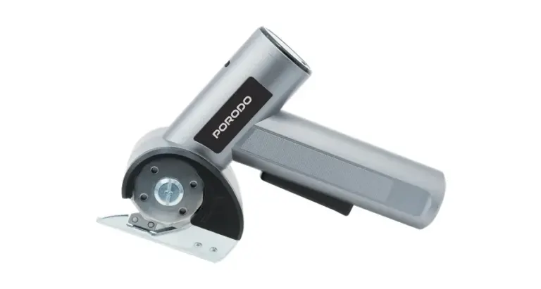 Porodo Sharp Cordless Electric Scissors with Guide Light & LED Display - Grey