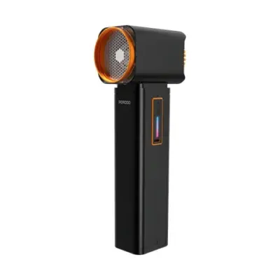 Porodo Tornado Turbo Blower Fan with LED Light Function - Black