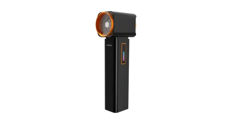 Porodo Tornado Turbo Blower Fan with LED Light Function - Black