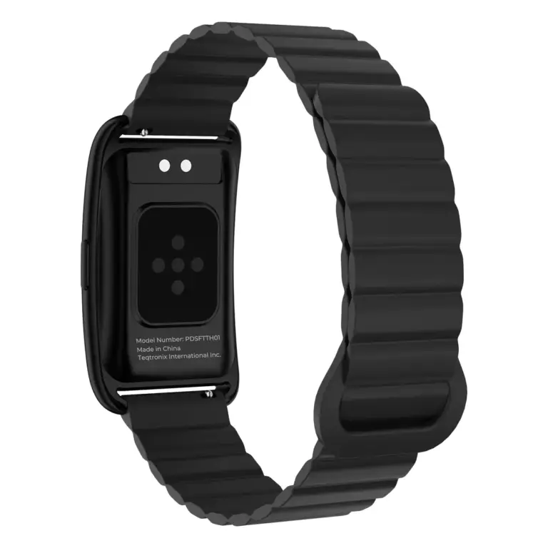Porodo TrackFit Arc Smart Fitness Tracker with App-Era Fitness & Magnetic Strap - Black