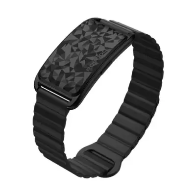 Porodo TrackFit Arc Smart Fitness Tracker with App-Era Fitness & Magnetic Strap - Black
