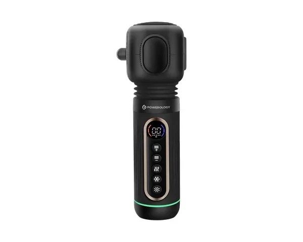 Powerology FlexForce Cordless Electric Muscle Massager with High-Intensity Vibration - Black