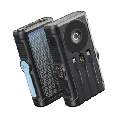 Powerology Helio Lux MagSafe Solar Power Bank - Black