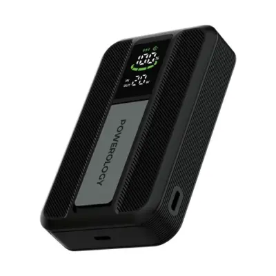Powerology Vision 10000mAh MagSafe Power Bank - Black