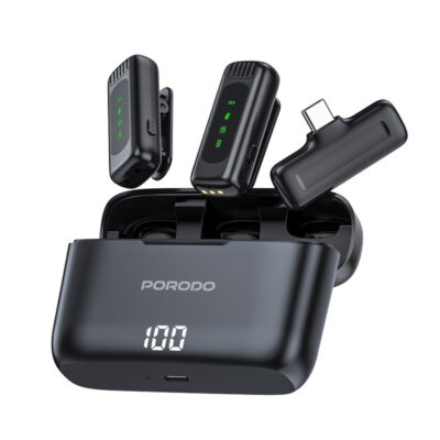 Porodo Lavalier Double Microphone