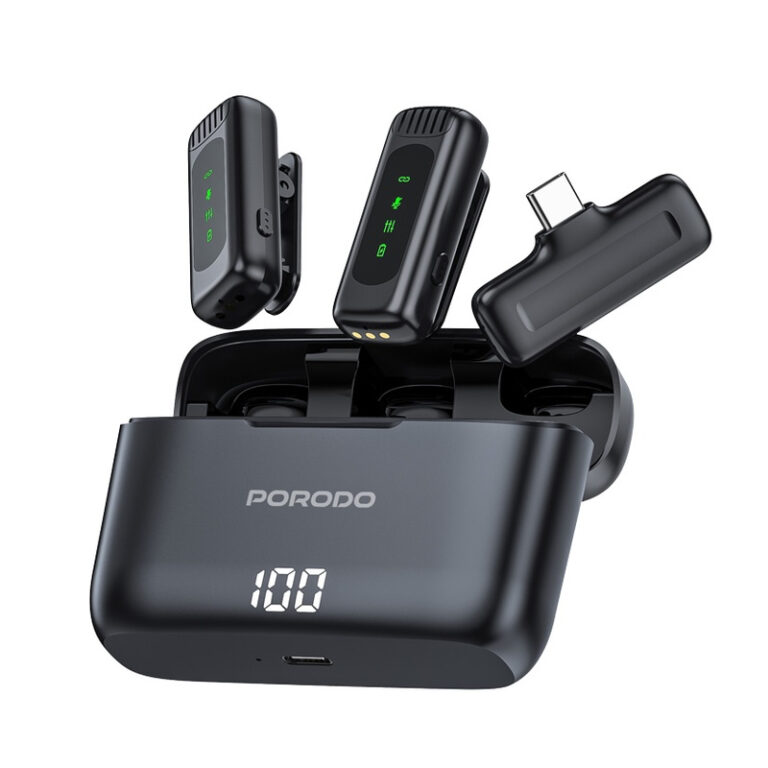 Porodo Lavalier Double Microphone