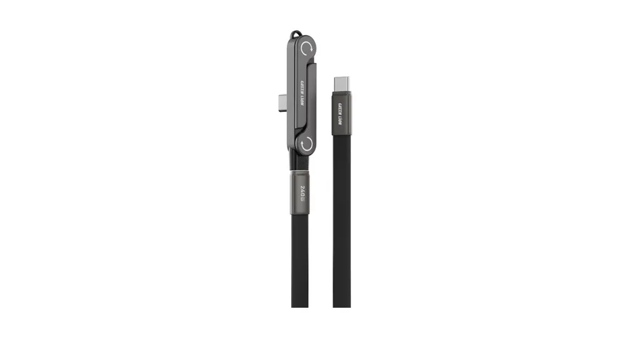 Green_Lion_2_in_1_USB_C_Holder_ef21c35750 Green Lion 2 in 1 USB-C Holder Cable with Foldable Design - Black