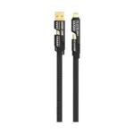 Green Lion 2-in-2 Braided Fast Charging Cable - Black