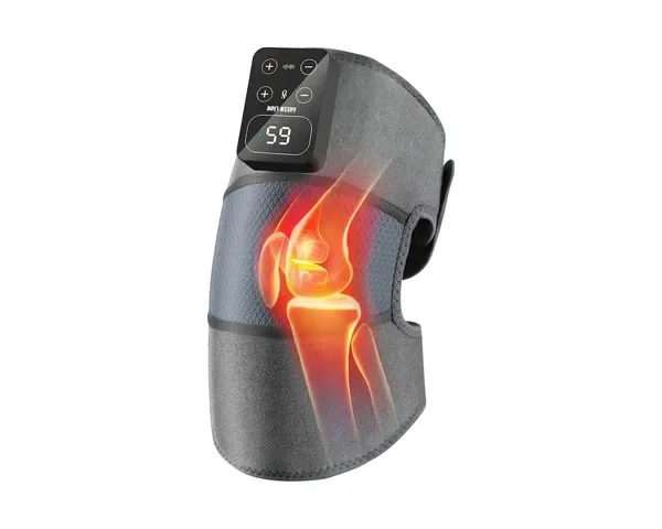 Green Lion 3 in 1 Cordless Knee Massager & Heat Therapy - Black