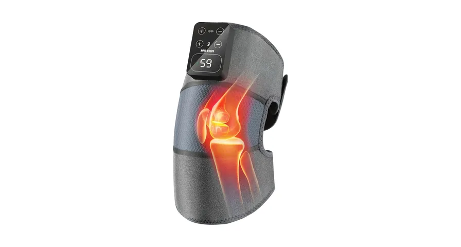 Green Lion 3 in 1 Cordless Knee Massager & Heat Therapy - Black