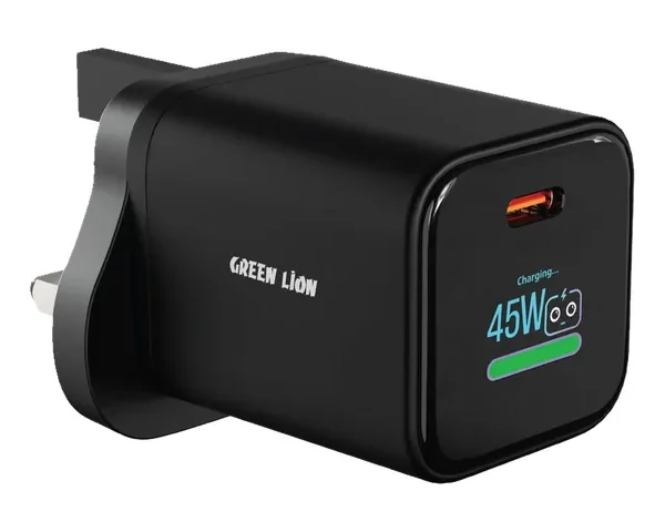 Green Lion AVS Connect TFT Wall Charger 45W - Black
