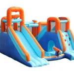 Green Lion Adventure Park GIP-17 Inflatable Bounce House - Blue