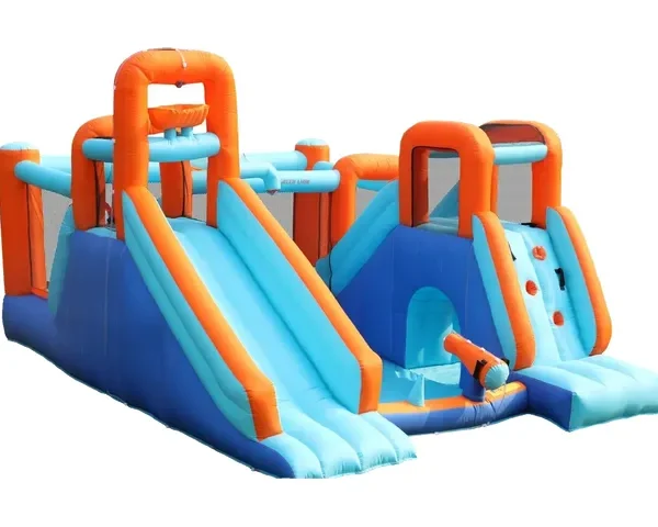 Green Lion Adventure Park GIP-17 Inflatable Bounce House - Blue