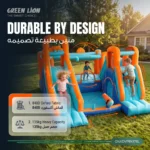Green Lion Adventure Park GIP-17 Inflatable Bounce House - Blue