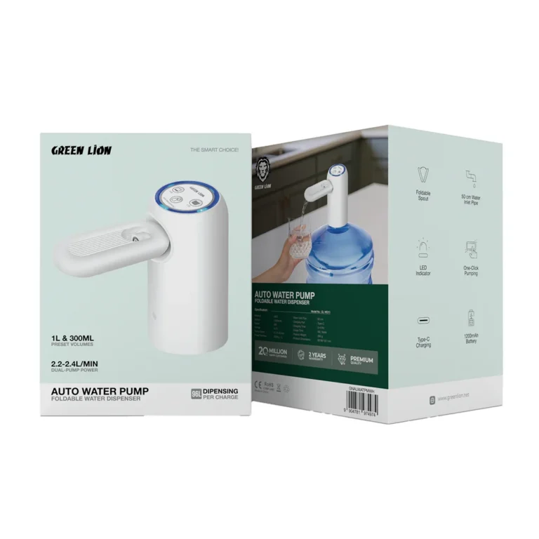 Green Lion Auto Water Pump Foldable Water Dispenser - White