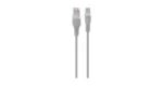 Green Lion Braided USB-A Charging Cable - Grey