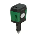 Green Lion Car Power Hub 150W Car Inverter - Black