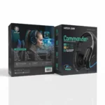 Green Lion Commander Wired Gaming Headphones - Black