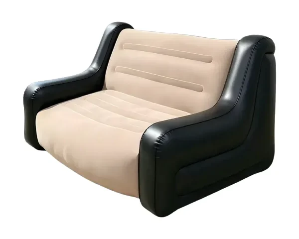 Green Lion Double Seater Inflatable Sofa - Beige