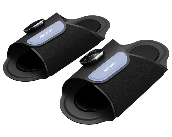 Green Lion EMS Foot Therapy & Massage Slippers - Black