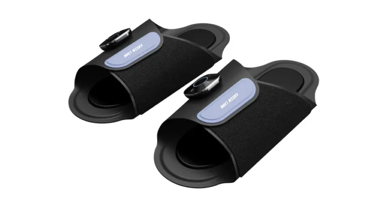 Green Lion EMS Foot Therapy & Massage Slippers - Black