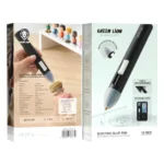Green Lion Electric Glue Pen with Multi-Color Glue Sticks - Black