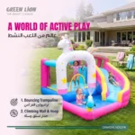 Green Lion GIP-12 Wonder Land Inflatable Bounce House - Pink