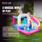 Green Lion GIP-12 Wonder Land Inflatable Bounce House - Pink