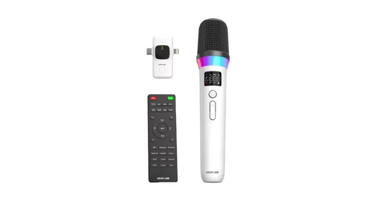 Green Lion GM-97X Wireless Microphone with Remote - White