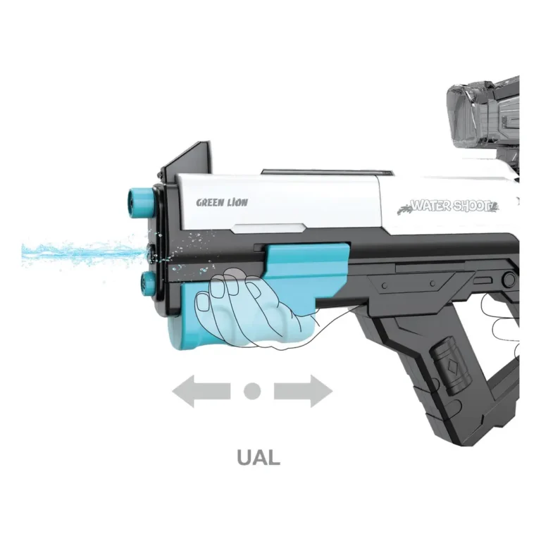 Green Lion GN100 Dual Head Water Gun with1200mAh Battery & USB-C Charging
