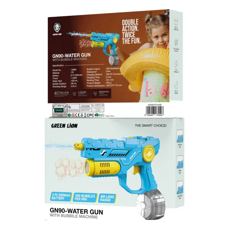 Green Lion GN90 Water Gun with Bubble Machine
