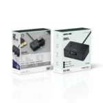 Green Lion GS-850 Power Socket with Retractable USB-C Cable -Black