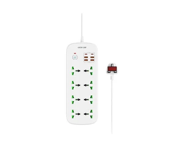Green Lion GS-900 14-in-1 Power Socket - White