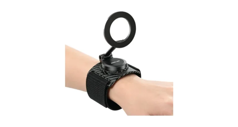 Green Lion GX-26 MagSafe Wrist Phone Mount with 360° Rotatable Base - Black