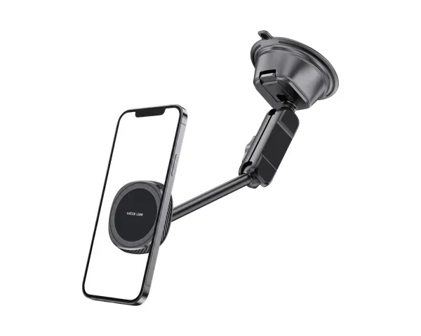Green Lion GX-89 MagSafe Suction Car Phone Holder - Black