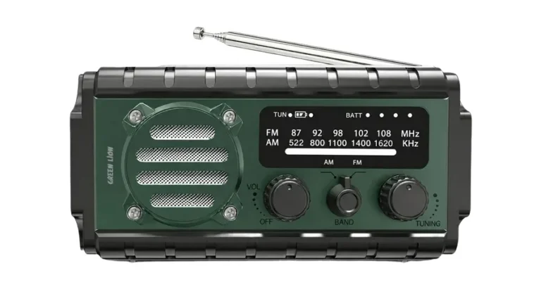 Green Lion G-Radio with Power Bank & Flashlight - Black