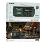 Green Lion G-Radio with Power Bank & Flashlight - Black