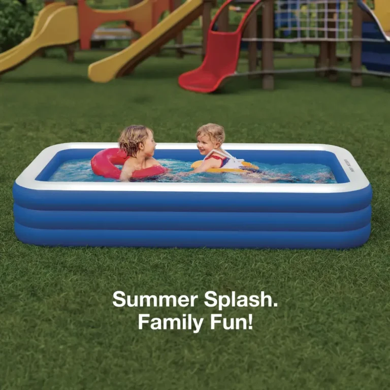 Green Lion Inflatable Swimming Pool - Blue
