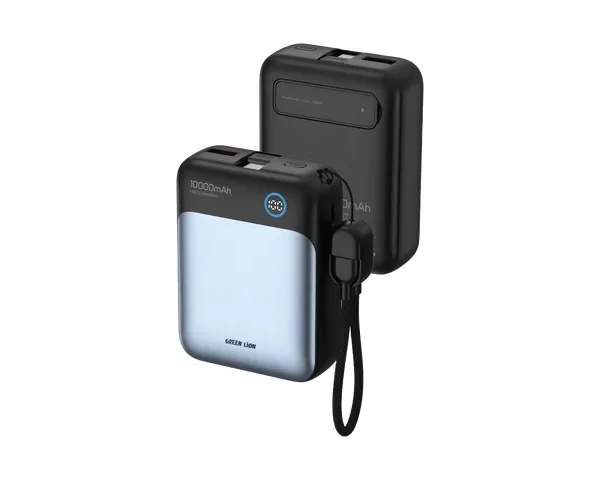 Green Lion Lynk 10000mAh Power Bank - Black