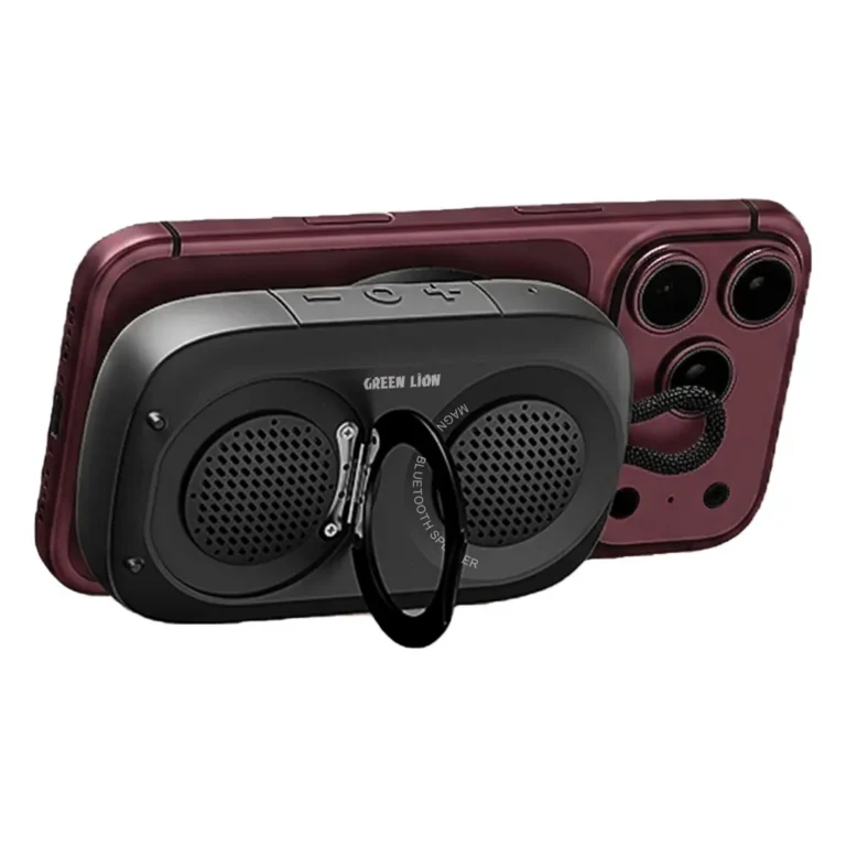 Green Lion Mag Speaker with Bluetooth V6.0 & TWS Pairing – Black