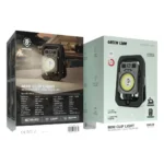 Green Lion Mini Clip LED Rechargeable & Dual Color Light - Black