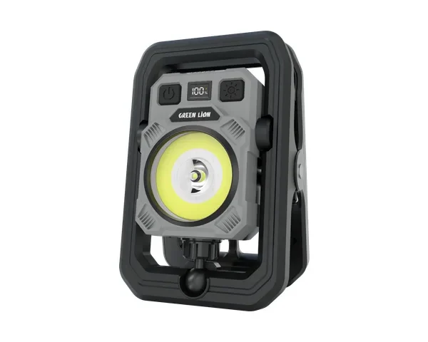 Green Lion Mini Clip LED Rechargeable & Dual Color Light - Black