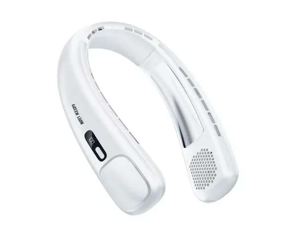 Green Lion Neck Flex Portable Neck Fan - White