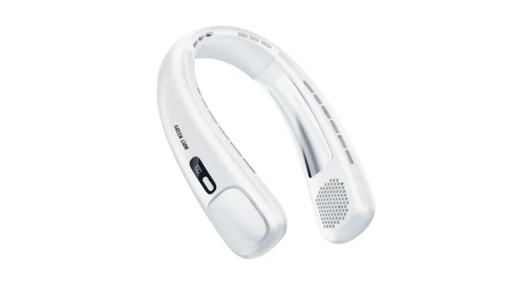 Green Lion Neck Flex Portable Neck Fan - White