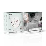 Green Lion Orbit Power Strip 7-in-1 Retractable Power Cord - White