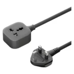 Green Lion Power Guard Universal Extension Socket - Black