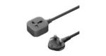 Green Lion Power Guard Universal Extension Socket - Black