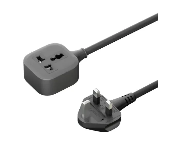 Green Lion Power Guard Universal Extension Socket - Black