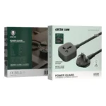 Green Lion Power Guard Universal Extension Socket - Black