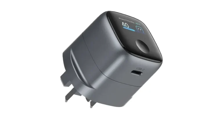 Green Lion Prime AVS TFT Wall Charger With GaNStorm Technology - Grey